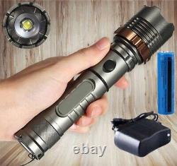 10PCS Tactical LED Flashlight Rechargeable Camping Handheld Torch Waterproof