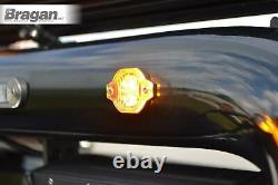 12/24v Amber Strobe LED Surface Mount (Bolted) Flush Fit Flashing Light-4 LED x2
