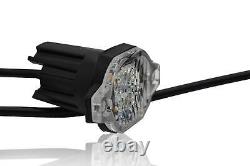 12/24v Amber Strobe LED Surface Mount (Bolted) Flush Fit Flashing Light-4 LED x2