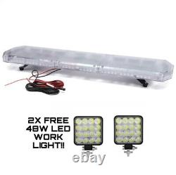 1200MM 48 Van Truck LED Amber Light Bar Flashing Beacon Hazard Recovery Light