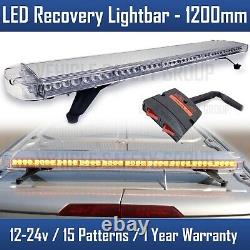 120cm 1.2M 48 Van Truck LED Amber Light Bar Beacon Hazard Recovery Lightbar