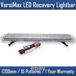 120cm 1.2M 48 Van Truck LED Amber Light Bar Beacon Hazard Recovery Lightbar