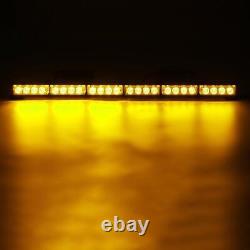 12V Amber 27'' 24LED Emergency Warning Flash Strobe Light Bar Traffic Advisor