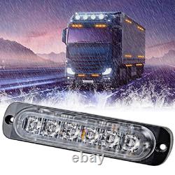 12V Blue 6 LED Car Truck Emergency Beacon Lights Hazard Flash Strobe Bar Warning