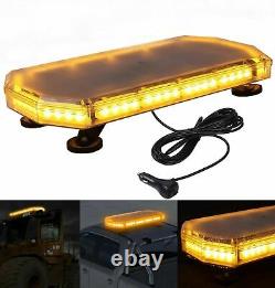 12V Car Truck Roof Recovery Light Bar 56LED Amber Flashing Warning Strobe Beacon