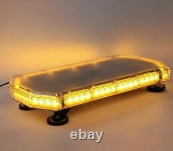 12V Car Truck Roof Recovery Light Bar 56LED Amber Flashing Warning Strobe Beacon