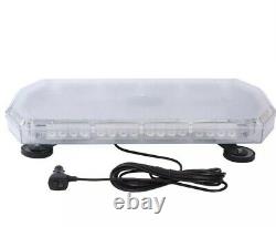 12V Recovery Light Bar Warning Strobe LED Amber Flashing Beacon + 2x Work Light