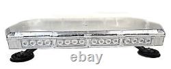 12v 24v Volt Amber 40 LED Flashing Beacon Strobe Light Bar Truck Van Recovery