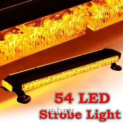 15 21 26.5 LED Emergency Strobe Flash Warning Light Bar Magnetic Amber Lamp 12V