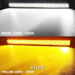 22 32 42 50 Strobe Flash Curved Led Bar Light Combo Driving Offroad ATV 4X4