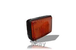 24v Amber Lens Flashing Strobe LED Lights Recovery Truck Breakdown Lorry Lamps