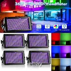 280LED 56W RGB Wall Wash Light Strobe DMX DJ Disco Flash Light Party Xmas Lights