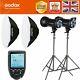 2godox Sk300ii 300w 2.4g Flash Strobe +softboxes+light Stands +xpro-trigger Kit
