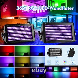 2PCS RGB 280LEDs Strobe Stage Lighting Wall Wash Light DJ Disco Lights Bar Flash