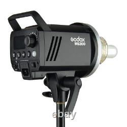 2Pcs Godox MS300 600W Strobe Light Compact Studio Bowens Mount Flash Kit