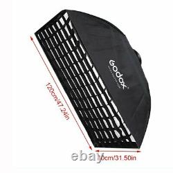 2Pcs Godox SK400II 400W Studio Flash Strobe Light + Softbox +Stand + Trigger Kit