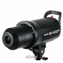 2x Godox SK400II 400W 2.4G Studio Flash Light Bowens Mount + Standard Reflector