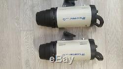2x adorama flashpoint 620m studio strobes 300ws with speed rings for softboxes