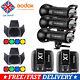 3x Godox Sk400ii 400w Studio Flash Strobe Light+bd-04 Barn Door + X1t Trigger Uk
