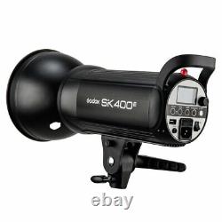 3x Godox SK400II 400W Studio Flash Strobe Light+BD-04 Barn Door + X1T Trigger UK