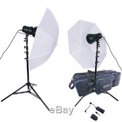 400W Strobe Flash Monolight Kit Photo Studio Photography Lighting with Carry Bag