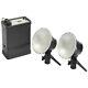 400ws Traveler 2-head Portable Flash Strobe Battery System Kit For Photography