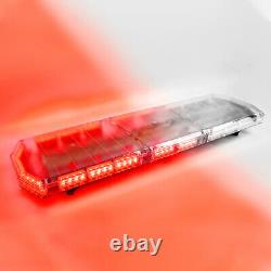 48 88 LED Emergency Strobe Light Amber Warning Flashing Light Bar Red/White