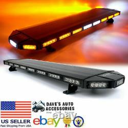 48 Amber/Yellow LED Roof-Top Emergency Warning Light With Controller Fast Ship