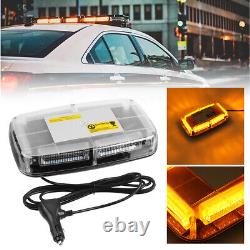 48LED Car Roof Recovery Light Bar Amber Warning Strobe Flashing Beacon Magnetic