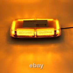 48LED Car Roof Recovery Light Bar Amber Warning Strobe Flashing Beacon Magnetic