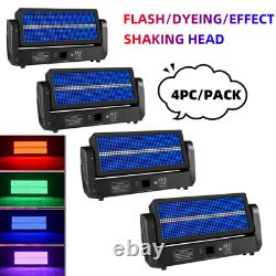 4XRGB 300W Moving Head DJ Flash Light DMX Strobe Beam DJ Disco Stage Lights Show