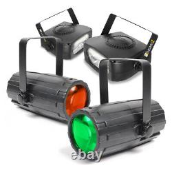 4x Halloween Party Decorations Disco Lighting Colour LED Flashing Strobe Lights