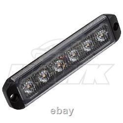 4x UNIVERSAL 120MM AMBER LED LIGHT BARS VAN ROOF RECOVERY TRUCK FLASH STROBE KIT