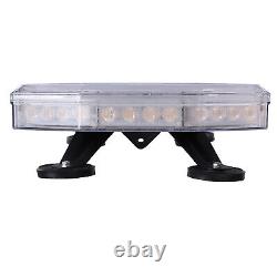 56 LED Car Amber Magnetic Warning Strobe Flashing Roof Recovery Light Bar Beacon