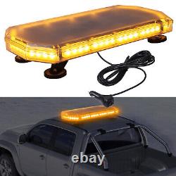 56 LED Car Roof Recovery Light Bar Amber Warning Strobe Flashing Beacon Magnetic