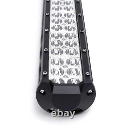 56 LED Flashing Beacon Warning Strobe Light Recovery Bar + 144W LED Work Light