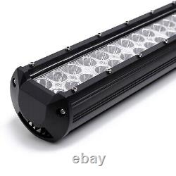 56 LED Flashing Beacon Warning Strobe Light Recovery Bar + 144W LED Work Light