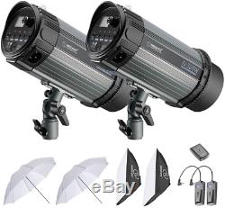 600W(300W x 2) 5600K Photography Studio Flash Strobe Light Lighting Kit Perfect