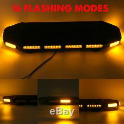 72 LED Roof Strobe Light Bar 12/24V Magnet Emergency Beacon Warning Flash Lamp