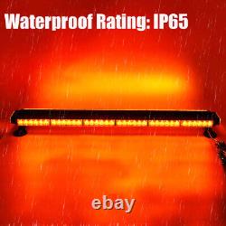 78 LED Car Roof Recovery Light Bar Amber Warning Strobe Flashing Beacon Magneti
