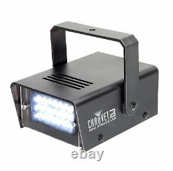 8 CHAUVET DJ CH730 Adjustable 1-12 Flash/Sec Mini Strobe LED Club Light Effects