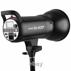 800w 2Godox SK400II Studio Flash Strobe Light+XT-16 Trigger+Softbox Stand Kit