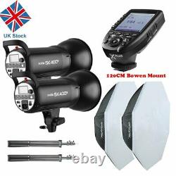 800w 2x Godox SK400II 400W 2.4G Studio Flash Strobe Light Head+Xpro-N f Photo UK