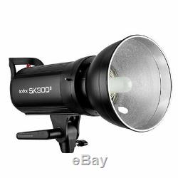 900W UK 3x Godox SK300II Studio Strobe Flash Light Head +Trigger+Softbox f Canon