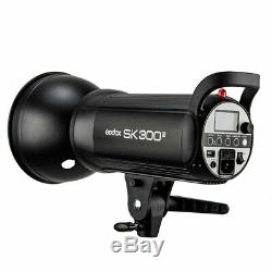 900W UK 3x Godox SK300II Studio Strobe Flash Light Head +Trigger+Softbox f Canon