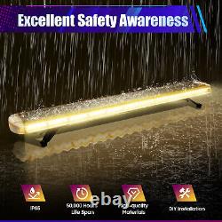 96 LED 12-24V Amber Recovery Strobe Light Flashing Light Bar Beacon Car 1310mm