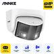 Annke 6mp Colorvu Two Way Talk Poe Cctv Ip Camera 180° View Audio Warn Security