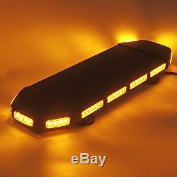 Amber 48/72 LED Recovery Light Bar 12/24v Flashing Beacon Truck Light Strobes