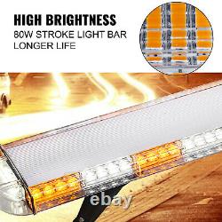 Amber 88LED Recovery Light bar 1067MM 12/24v Flashing Beacon Truck Light Strobes