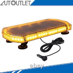Amber LED Recovery Light Bar 16Modes 12V/24V Flashing Beacon Truck Light Strobes